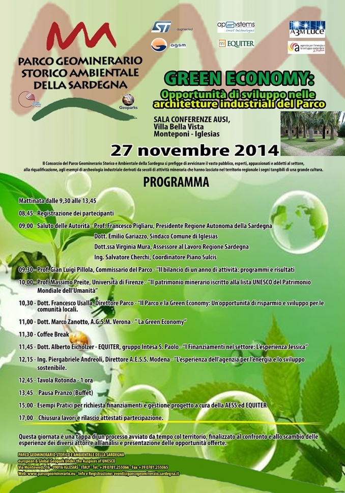 GREEN ECONOMY SARDEGNA 27/11/2014 - LA LUCE CHE CONNETTE LE CITTA'